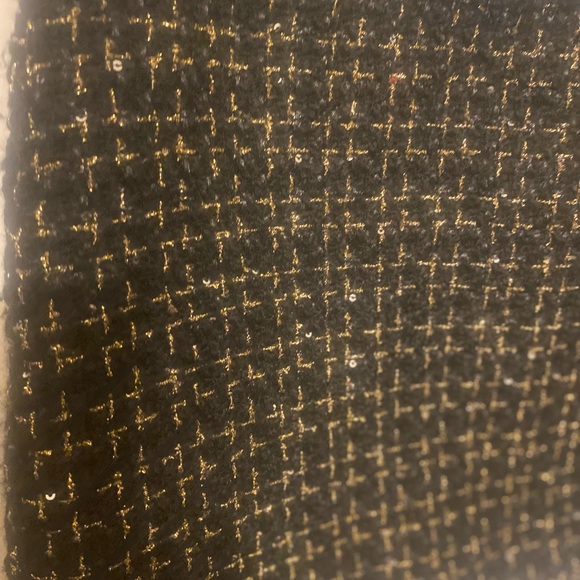 alice + olivia jalen black tweed glitter Chain Miniskirt size 12 - Picture 11 of 14